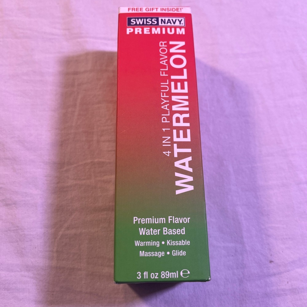 Swiss Navy 4 in 1 Playful Flavor Watermelon 3oz NEW Warming Water Based Glide
